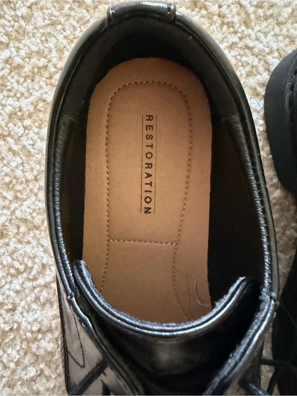Boy’s Black Lace-Up Dress Shoes